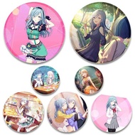 58mm Project SEKAI Hinomori Shizuku Pin Cartoon Cosplay Badge Gift Hat Collar Backpack Cute Lapel Pi