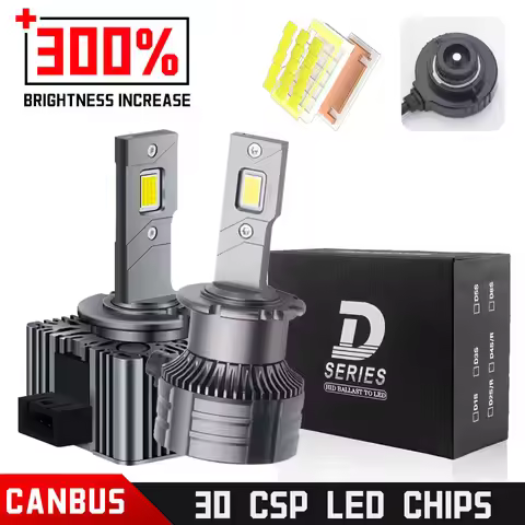 2PSC D1SD2S LED 70W Headlights HID D3S D4S D5S D8S 30000LM 6000K Two-sided CSP Chip Auto Lamp High L