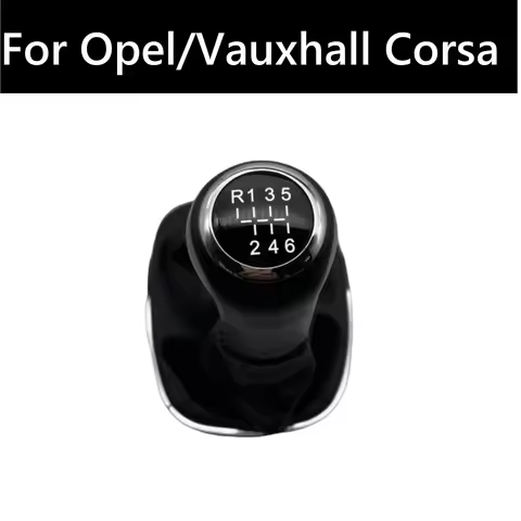 6 Speed Car Gear Shift Knob with Gaitor Boot Manual Transmission 009140093 For Opel/Vauxhall Corsa D