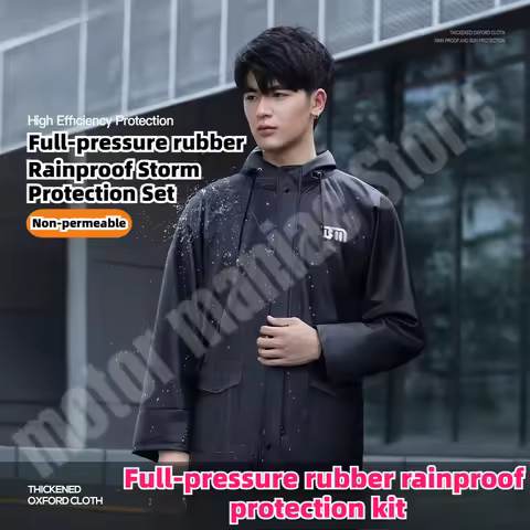 Motorcycle Riding Raincoat Set Men's Rain Pants Full Body Waterproof Rainstorm Proof Thickened Imper
