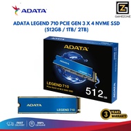 ADATA LEGEND 710 PCIE GEN3 x4 M.2 2280 SSD ( 512GB / 1TB / 2TB )