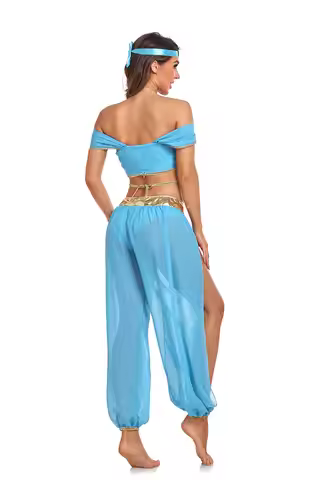 Greek Goddess of Freedom Costume, Arab Goddess Costume, Split Belly Dance Festival Party