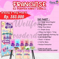 promo Franchise Es Permen Karet Kekinian Paket Hemat