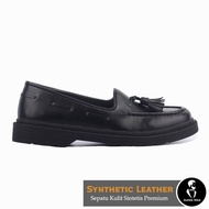 Original Kappa Black |Alpha X Giant| Sepatu Formal Pria Loafers Kerja Kantor Kode 1153