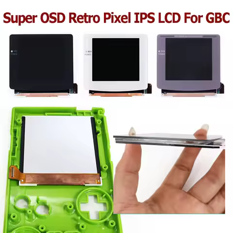 HISPEEDIDO Q5 2.0 Laminated IPS LCD Screen Backlight Backlit Retro Pixel Mod For GameBoy Color GBC