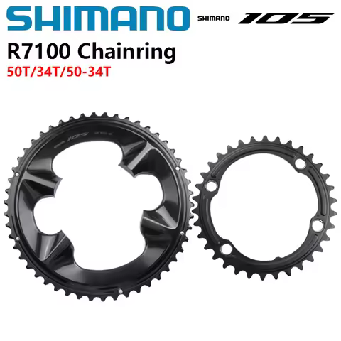 Shimano 105 R7100 Di2 Crankset Chainring 2x12s For FC-R7100 34T/36T /50T/50-34T Original Shimano