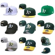 現貨 MLB奧克蘭運動家棒球帽 男女通用 可調整 彎簷帽 平沿帽 嘻哈帽 運動帽 時尚帽子 10款可選