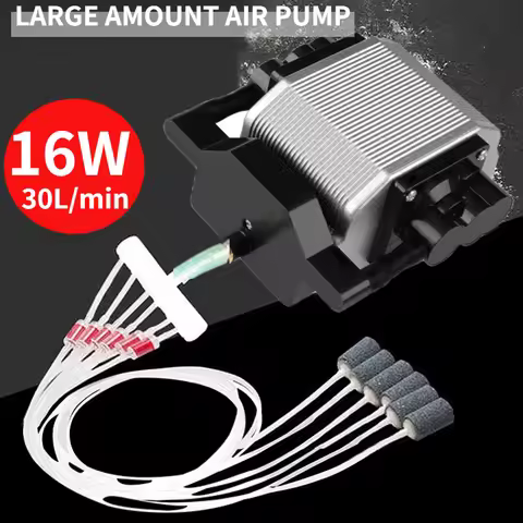 30L/min 16w High Energy Powerful Compressor Aquarium Increasing Oxygen Air Pump 1800L/H 40db Ultra S