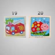 WOODEN PUZZLE 9-PIECE JIGZAW PUZZLE/ CUTEPOLOS
