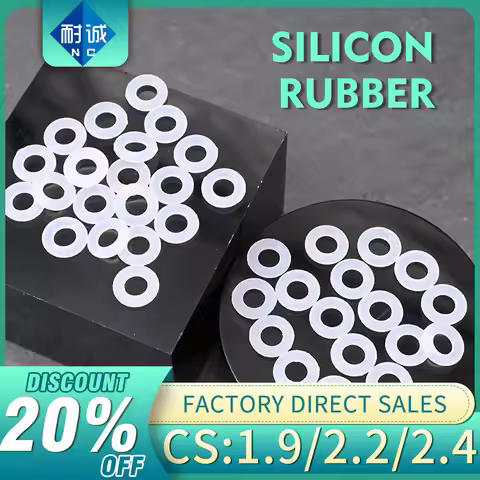 High temperature resistance White Silicone Rubber O-Ring CS 1.9/2.2/2.4mm VMQ Sealing O-ring Gasket 
