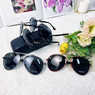 2024 New Anti-UV Men's Polarized Police Sunglasses Brand Design aviator Sun Glasses For Women Driving Mirror 758