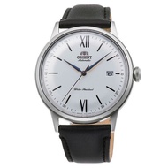 [Powermatic] Orient Automatic Dress Watch with White Dial and Leather Strap