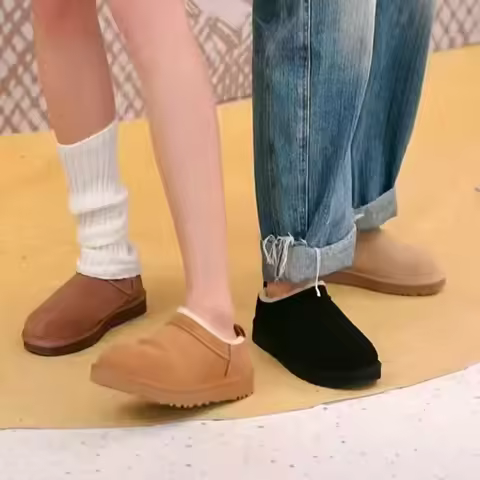 Classic Ultra Mini Platform Boots Leather Winter Womens Fur Slippers k98 Suede Wool Comfort ‮34-53 s