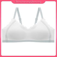 Uniqlo Airism Bra Women No Steel Ring Comfortable Sleep Bra Lace Sweet Style Underwear Seamless Bras