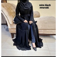 New!! Abaya Gamis Hitam Turkey Maxi Dress Arab Saudi Bordir Turki