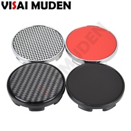 4PCS OD 53MM / ID 48MM Wheel Center Cap Blank Silver Red Blue Carbon Fiber No Logo Rim Cover Cap Whe