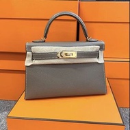 Hermes Mini Kelly 大象灰