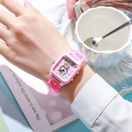 Jam Tangan Anak Anak DualTime Display Analoq Digital Motif Dial Karakter Kuromi Cinnamarol HelloKity