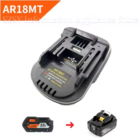 For Ridgid Battery Adapter Converter For AEG 18V Lithium Battery AR18MT Convert To For Makita 18V Bl