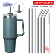 FANSIN 1Pcs Stainless Steel Straws, Silver Drinking Cup Straw, Straight Bent 6mm 8mm Reusable Replacement Straw for  30oz 40oz Tyeso Cup