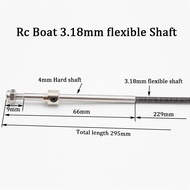 Rc Boat Drive Shaft transmission shaft 3.18 Flexible Shaft with 4mm Hard Shaft For Rc Racing Boat