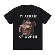 Im Afraid of Women Sam Sulek T Shirt Gym Fitness Lovers Gift T-shirts Men Women Clothing 100% Cotton