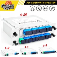 1/2 1/4 1/8 1/16 SC/UPC/PLC Fiber Optic PLC Splitter PLC Cassette Box Plug-in Type Fiber Splitter