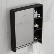 Alumimum Mirror Cabinet Bathroom Mirror Cabinet Wall-Mounted Bathroom Mirror Bathroom Integrated Smart Mirror Combination Bathroom Mirror