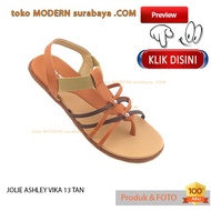 JOLIE ASHLEY VIKA 13 TAN women's flip flops
