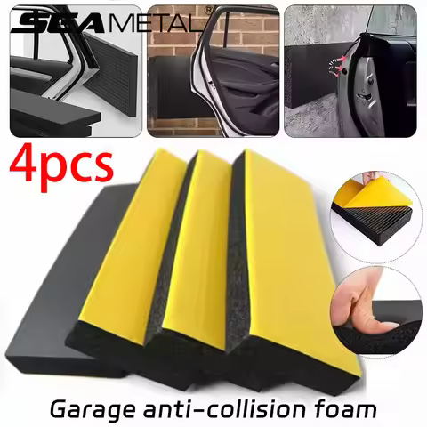 SEAMETAL 4pcs Set Car Door Garage Protector Wall Corner Bumper Guard Foam Block For Parking Spaces W