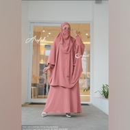 "TERBARU" SETELAN GAMIS SYARI CADAR ARAFAH FRENCH KHIMAR SYARI