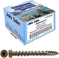 10 x 1-3/4" WALNUT Composite Decking Screws. Exterior Coated, Pressure Treated and ACQ Lumber Compat