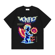 S-5XL Ready Stock iiih T-Shirt Sacrifice Black Tees-0.1