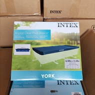 INTEX ผ้าคลุมสระน้ำขนาดใหญ่ทรงเหลี่ยม 4.5/3เมตร 450 * 220cm Cover One