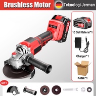 REAIM 【Brushless】 450W Gerinda Baterai 4Inch Mesin Gerinda Baterai Tangan Cordless Angle Grinder Mes