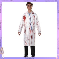 Halloween Masquerade Haunted House Horror Dress Up Zombies Adult Nurse Surgical Doctor Costume cospl