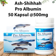 PAKET 4 BOTOL Pro Albumin 100% Ekstrak Ikan Gabus / kutuk - Kapsul Albumin Ikan Gabus - 50 kapsul