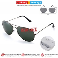 Men's Aviator Mirror Sunglasses Pilot Aviator Style Glasses - Gray/Black