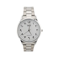 Q&Q by Citizen Mens Jam Tawaf Arabic Dial Stainless Steel Strap Watch