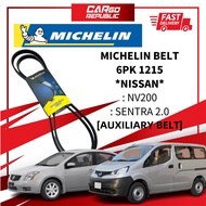 Michelin Belt [6PK 1215] Nissan NV200 , Sentra 2.0 Auxiliary Belt Made In France 100% Original