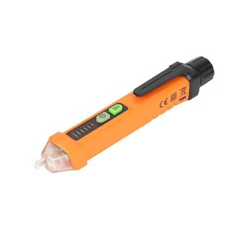 LED Voltage Tester PEAKMETER PM8908C NCV Detector Voltage Tester Pen with LED Indicator AC12-1000V N