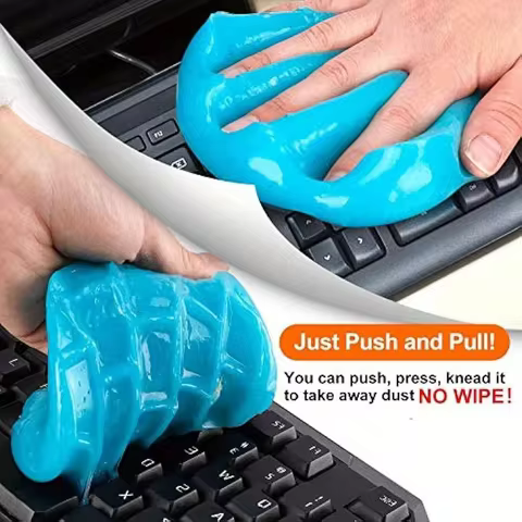 1pc-Car cleaning gel: magic dust remover, glue remover, and keyboard cleaner - car cleaning accessor