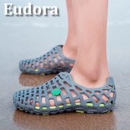 [Eudora] Rainy Day Must-Have Waterproof Shoes Hole Lazy Rain Boots Jelly Busch Casual Flat Couple St