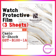 Screen Protector for Casio G-Shock (3 sheets) / GST-B100-1A / Scratch & Contamination Prevention Sti