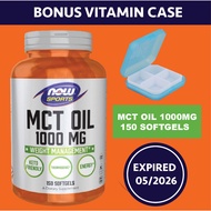 Vitamin MCT OIL 1000mg 150 Softgel Now Foods Sports Ori Best Price