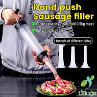UB. Manual Sausage Stuffer Machine Hand Operated Sausage Maker Tool With 3 Funnel