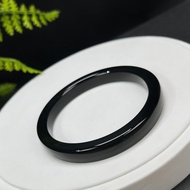 和田玉手鐲 59MM 塔青複古方條墨綠玉手環 附證書 古樸柔美華貴