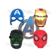 Kids Quality Glowing Mask for Cosplay with Light Halloween Party Deadpool Wolverine Hulk Avengers