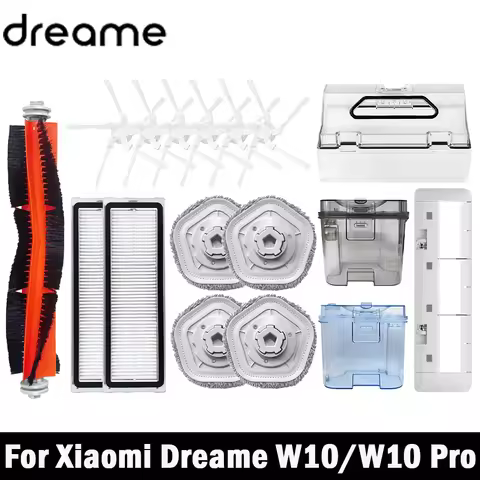 Dreame Bot W10 / W10 PRO Accessories Robot Vacuum Cleaner HEPA Filter Main Side Brush Mop Cloth pad 