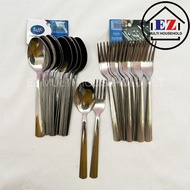 (WHOLESALE) DESSERT FORK AND SPOON TOFFI F2611 & F2613 TOFFI QUALITY/  SUDU DAN GARPU TOFFI BERKUALI